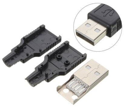 Konektor USB-A na kábel, plastový kryt