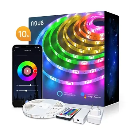 Smart LED pásik 12V 40LED/m IP65 36W RGB NOUS F2 10m WiFi Tuya