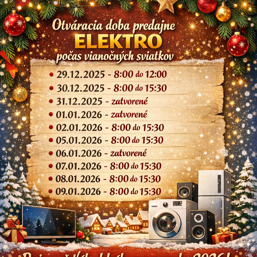 Vianočná otváracia doba