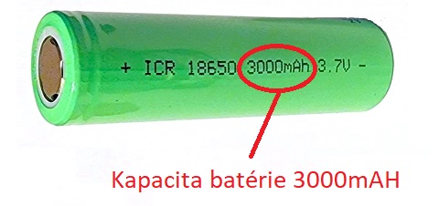 Kapacita batérie 18650