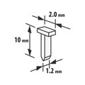 Spona do sponkovačky - klinec 1,2 x 2 x 10 mm - 2000 ks