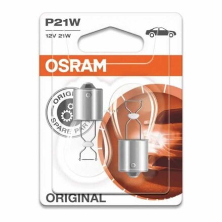Autožiarovky OSRAM 21W 12V P12W BA15s, 2ks