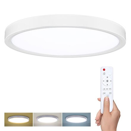 LED svetlo s diaľkovým ovládačom Estela White, 36W, 2700lm, 30cm, CCT